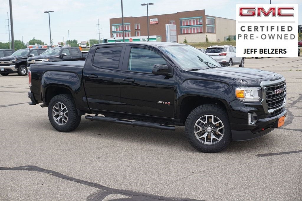 Certified 2021 GMC Canyon AT4 with VIN 1GTG6FEN1M1259293 for sale in Lakeville, Minnesota