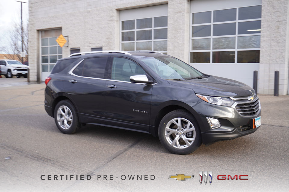Certified 2020 Chevrolet Equinox Premier with VIN 2GNAXXEV0L6274136 for sale in Lakeville, Minnesota