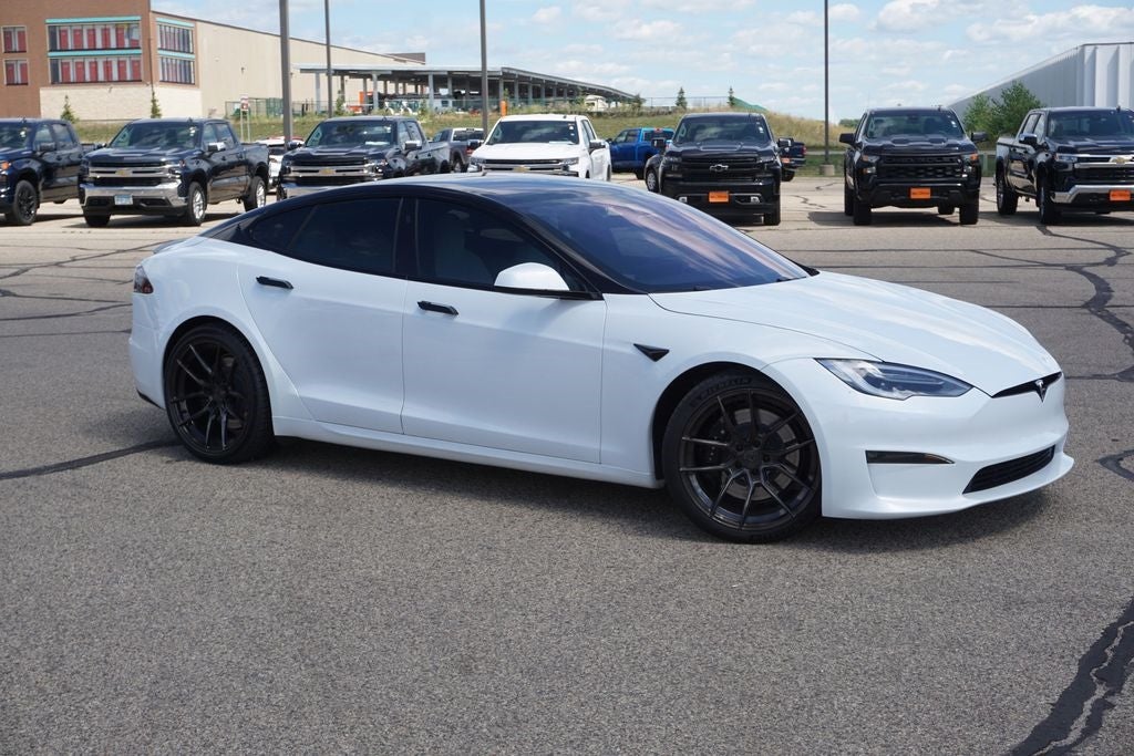 Used 2021 Tesla Model S Plaid with VIN 5YJSA1E63MF450922 for sale in Lakeville, Minnesota